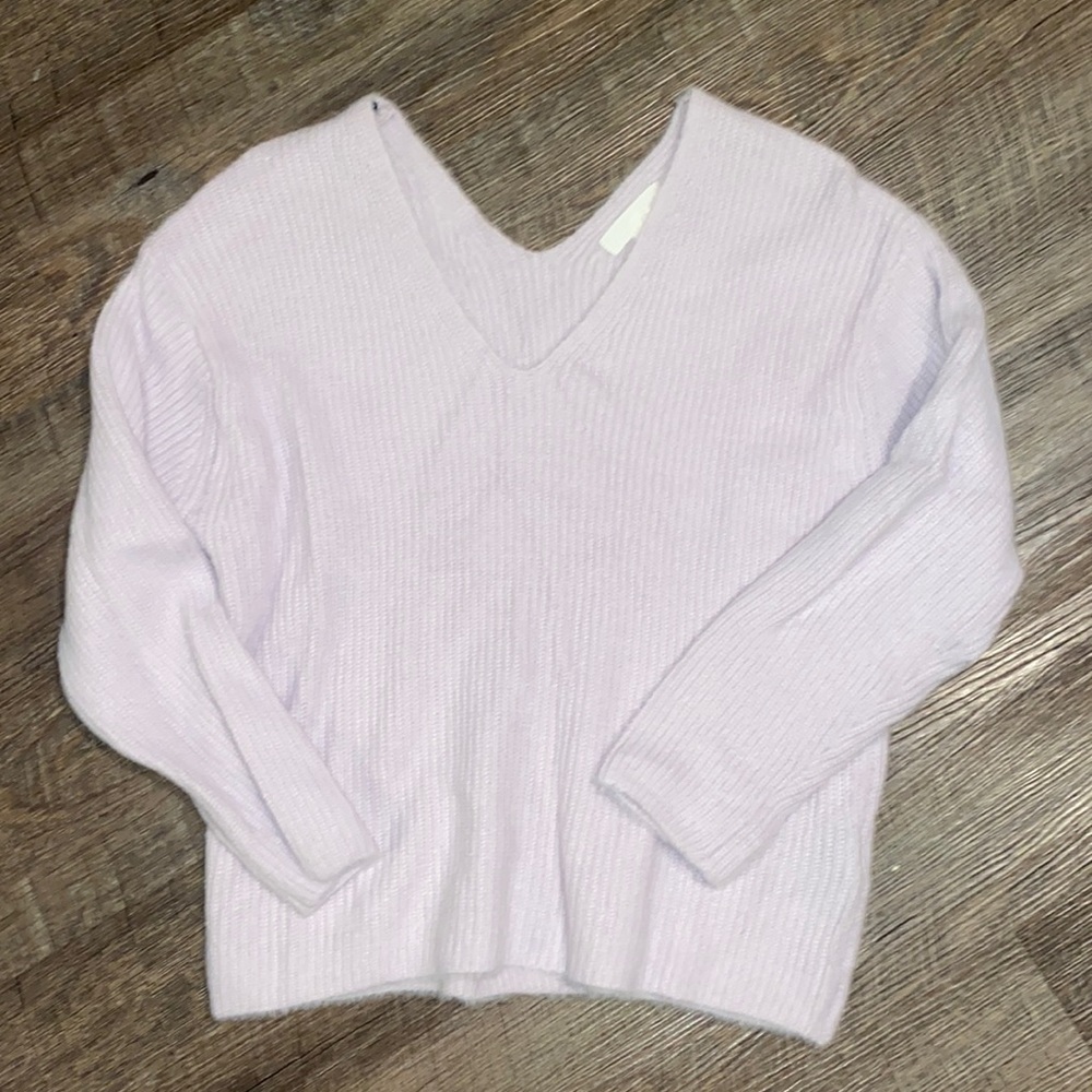 Long Sleeve Lavender Sweater